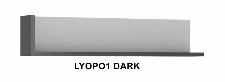 Lyon Dark Fali polc -13  LYOPO1