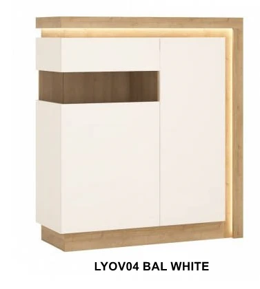 Lyon White Kétajtós vitrin -13  LYOVO4 BAL