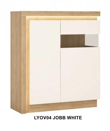 Lyon White Kétajtós vitrin -13  LYOVO4 JOBB