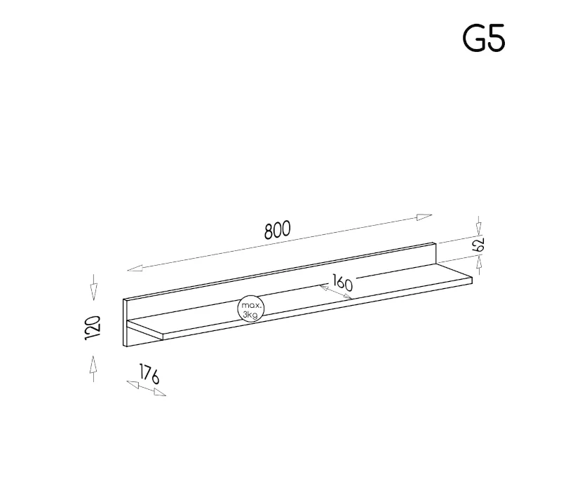 Gumi G5 Polc -14