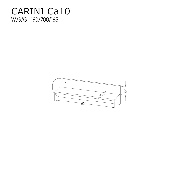 Carini Ca10 Lebegő polc -14
