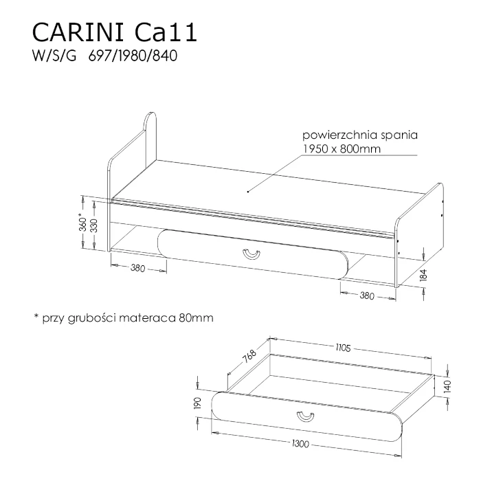 Carini Ca11 Ágykeret -14