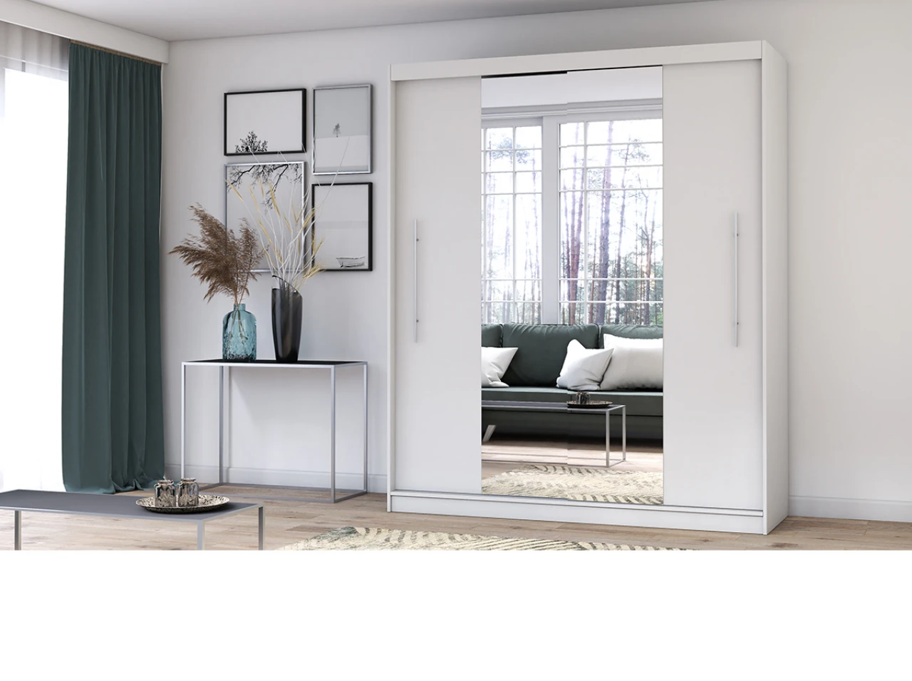 Torino tükrös 204 cm gardrób-14