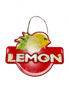 Lemon-Citrom fém tábla