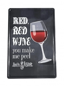 Red Wine fém tábla