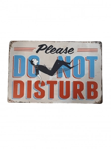 Please Do Not Disturb fém tábla