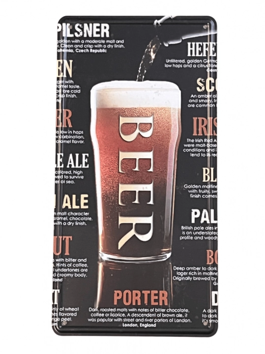 Beer-Porter fém tábla