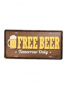 Free Beer fém tábla
