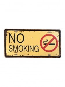 No Smoking fém tábla