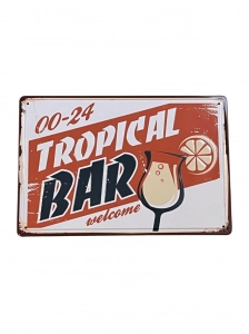 Tropical Bar fém tábla