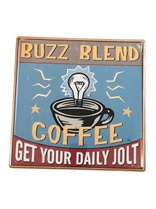 Buzz Blend Coffee fém tábla
