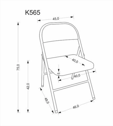 K-565 Összecsukható műanyag szék -25
